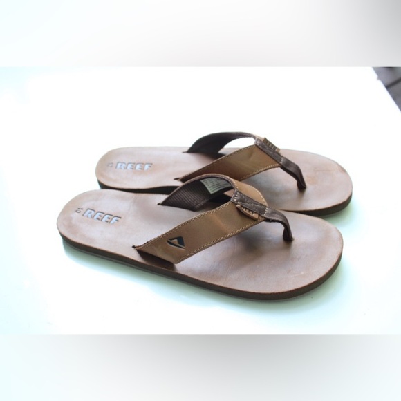 Reef Men’s Leather Smoothy sandals - Picture 1 of 12